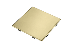 Ventielcover vierkant, goud