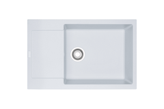 MARIS - Inbouwspoeltafel / 780 x 500mm / Manuele Lediging / Metaal wit