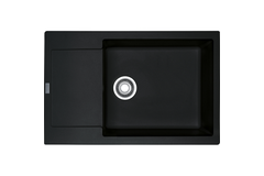 MARIS - Inbouwspoeltafel / 780 x 500mm / Manuele Lediging / Onyx
