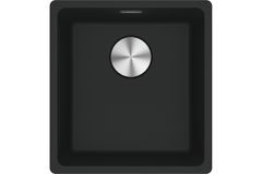 Maris - Onderbouwspoeltafel / 403 x 433 mm / 1 bak / Zwart Mat