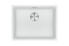 Maris - Onderbouwspoeltafel / 553 x 433 mm / 1 bak / Metaal Wit