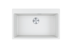 Maris - inbouwspoelbak / 780 x 500 mm / 1 bak / Metaal Wit