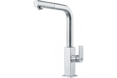 Mythos / ééngreepsmengkraan met uittrekbare uitloop / Side lever / RVS