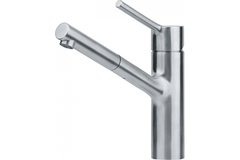 Taros Neo - Eéngreepsmengkraan met uittrekbare uitloop / Side lever / RVS