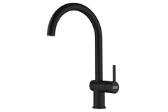 Active J - Eéngreepsmengkraan J met zwenkbare uitloop / Side lever / Zwart Mat
