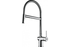 Active - Eéngreepsmengkraan met beweegbare uitloop / Side lever / Chroom