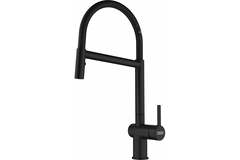 Active - Eéngreepsmengkraan met beweegbare uitloop / Side lever / zwart mat