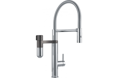 Vital - Filtersysteem met beweegbare uitloop / Chroom-Gun metal