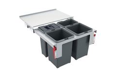 Sorter Garbo - Afvalsorteersysteem / Frontale deuropening / 600  mm/ 2 x 12 l + 2 x 8 l