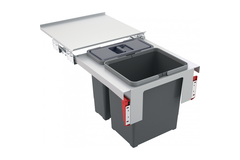 Sorter Garbo - Afvalsorteersysteem / Frontale deuropening / 450  mm/ 1 x 18 l + 1 x 12 l
