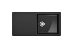MARIS - Inbouwspoeltafel / 1000 x 500 mm / Automatische lediging / Onyx