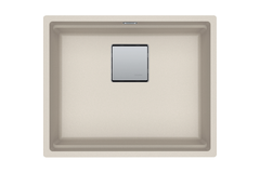 Kubus 2.0 - Onderbouwspoelbak / 520 x 420 mm / Koffie Room