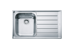 Neptune - Vlakbouw- & SlimTopspoeltafel / 864 x 514 mm / 1 bak / Glad / Druipblad rechts