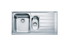 Neptune - Vlakbouw- & SlimTopspoeltafel / 1004 x 514 mm / 1+1/2 bak / Glad / Druipblad rechts