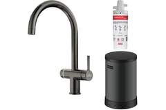 Maris Water Hub - 3 in 1 set met zwenkbare uitloop / Side Lever / Antraciet / Boiler 4 liter