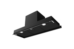 STYLE PLUS - Inbouwdampkap rvs/zwart, 900 mm