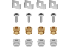 Onderbouwclips spoelbak / dun werkblad / 4 stuks