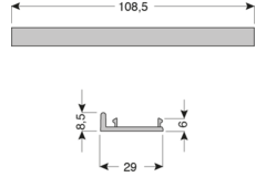PS48 clips voor bovenprofiel