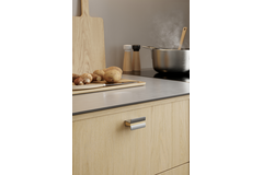 Knop PAPILLON ba32 eik + rvs-look