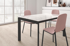 Tafel uitsch. poker 120x80 zwart-keramisch basalt