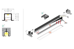 Led profiel Smart-In10 AC2 Z 2000 geanodiseerd