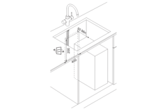 Mythos Water Hub 6 in 1 - Zwenkbare kraan / Zijhendel / Koper