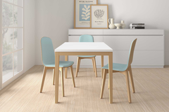 Tafel uitsch. Toy 120x80 wit-glas antraciet