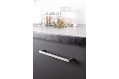 Greep U BA128 L136.5 zamak mat chroom