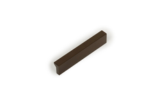 Greep ANGLE BA64 L100 aluminium metallic bruin