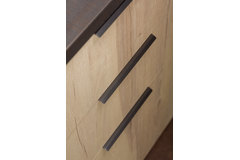 Greep CURVE BA32 L45 aluminium mat zwart