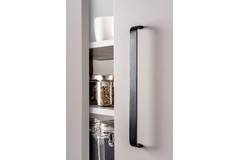 Greep SENSE BA128 L135 aluminium geborsteld zwart