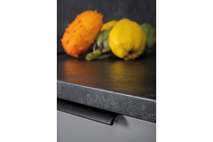 Greep ONA BA32 L50 aluminium geborsteld zwart