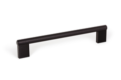 Greep GRAF MINI BA160 L182 aluminium geborsteld zwart