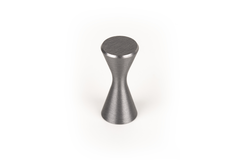 Knop DIABOLO Ø13.5 aluminium geborsteld grijs