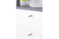 Knop DIABOLO Ø13.5 aluminium geborsteld zwart
