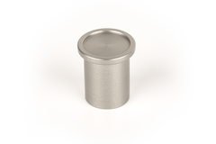 Knop ROUND Ø25 aluminium rvs-look