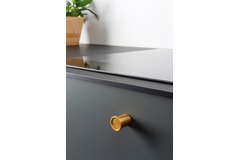 Knop ROUND Ø25 aluminium rvs-look