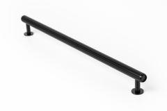 Greep RILLE BA320 L350 aluminium geborsteld zwart