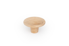Knop DISC Ø38 hout eik nature ongelakt