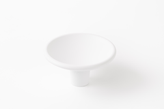 Knop DISC Ø50 zamak mat wit