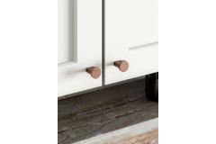 Knop NEXX Ø25 aluminium rvs-look