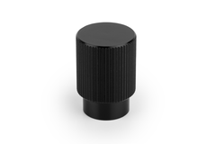 Knop ARPA Ø22 aluminium geborsteld zwart