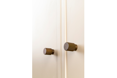 Knop ARPA Ø22 aluminium geborsteld messing