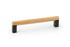 Greep ETO BA160 L174.6 hout / aluminium zwart / eik