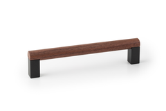 Greep ETO BA160 L174.6 hout / aluminium zwart / walnoot
