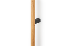 Greep ETO BA992-496 L1006.6 hout / aluminium zwart / eik