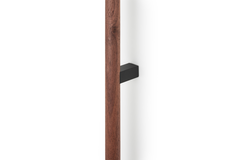 Greep ETO BA992-496 L1006.6 hout / aluminium zwart / walnoot