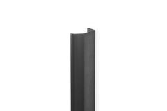 Greep WING BA1120-384 L1200 aluminium geborsteld zwart