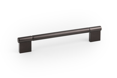 Greep POINT BA192 L228 aluminium titanium zwart