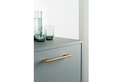 Greep POINT BA320 L356 aluminium geborsteld zwart